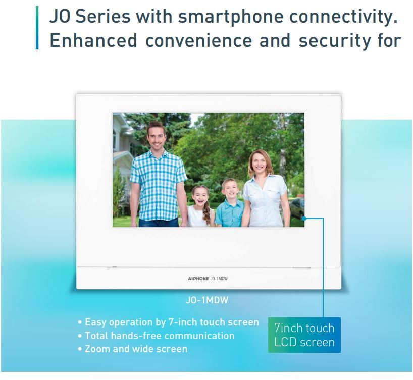 Aiphone JO 7 Video Intercom Kit, WiFi, Vandal Door Station, Surface Mount 1