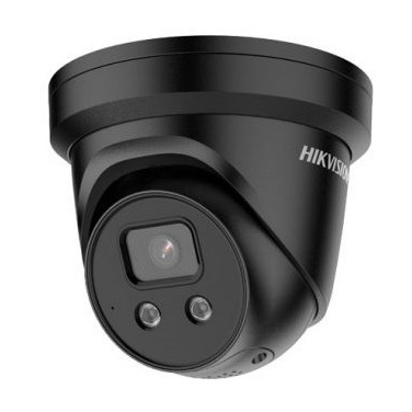 Hikvision DS-2CD2386G2-ISU/SL Acusense 8MP Turret Camera with Siren, Strobe & Mic 2.8mm Lens (Black)