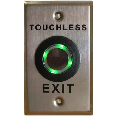 Touchless Exit Button, SS Plate, Illuminated, Water Resistant