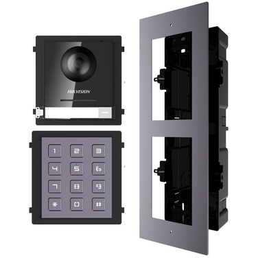 Hikvision 2nd Gen IP Intercom Kit, Door Station, Keypad Module & Flush Gang Box