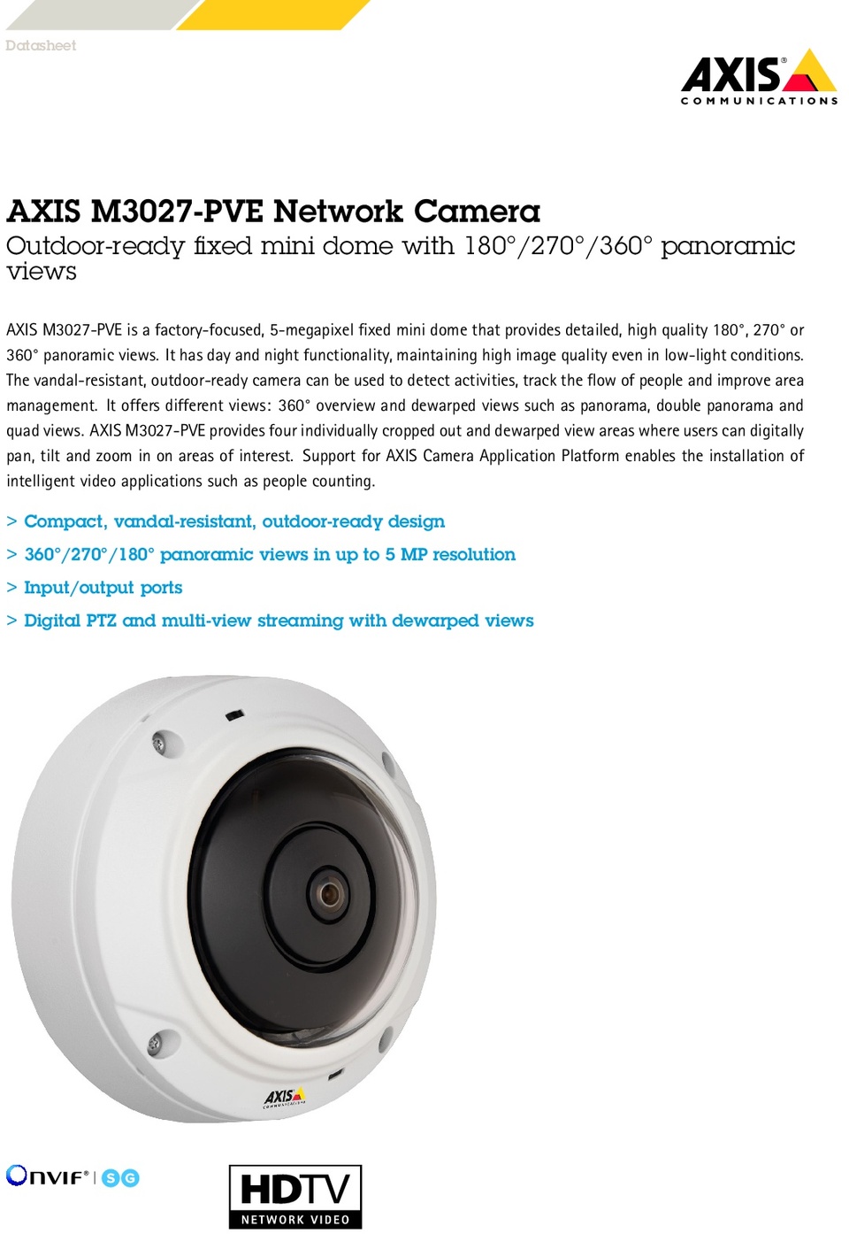 axis fisheye 360 camera