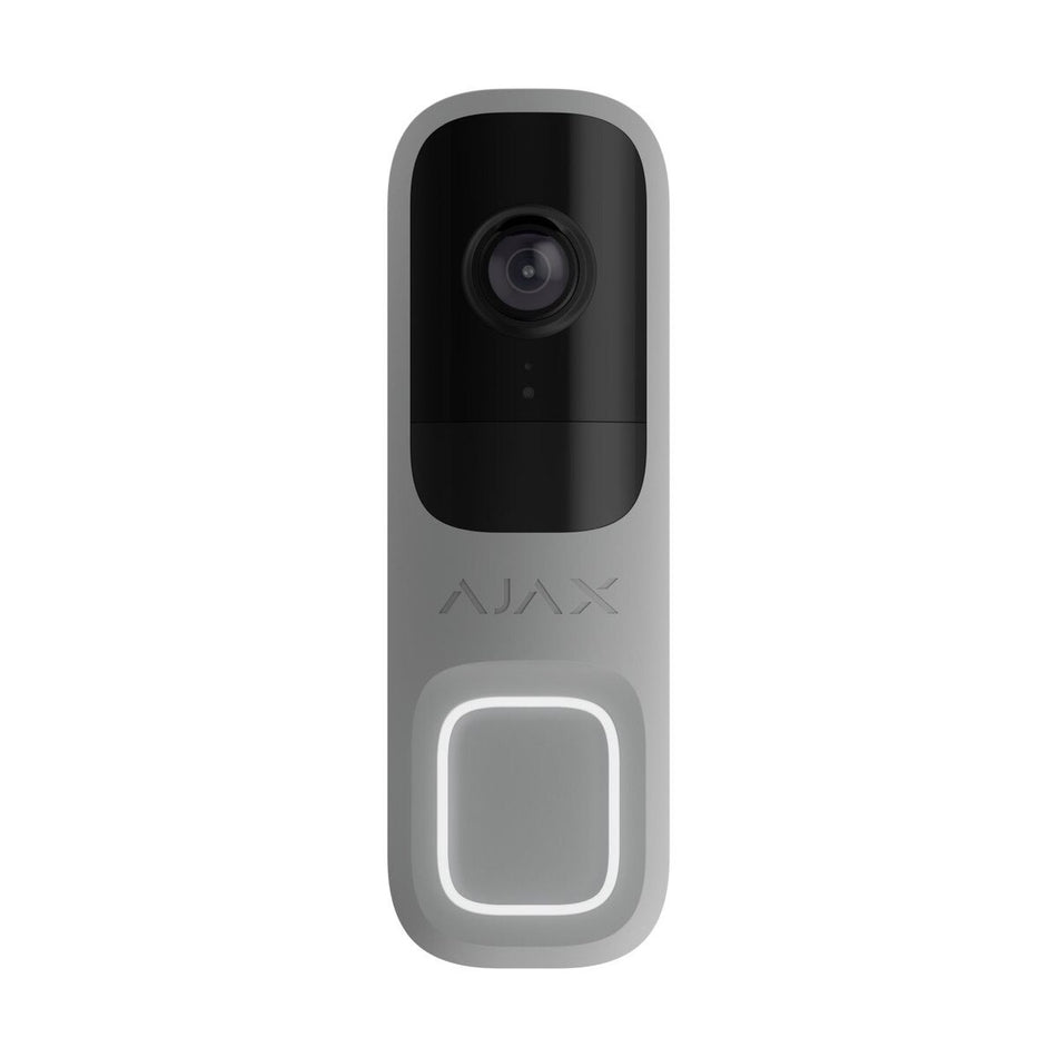 AJAX Video DoorBell Grey with built-in AI & PIR sensor. 12-24VDC WiFi