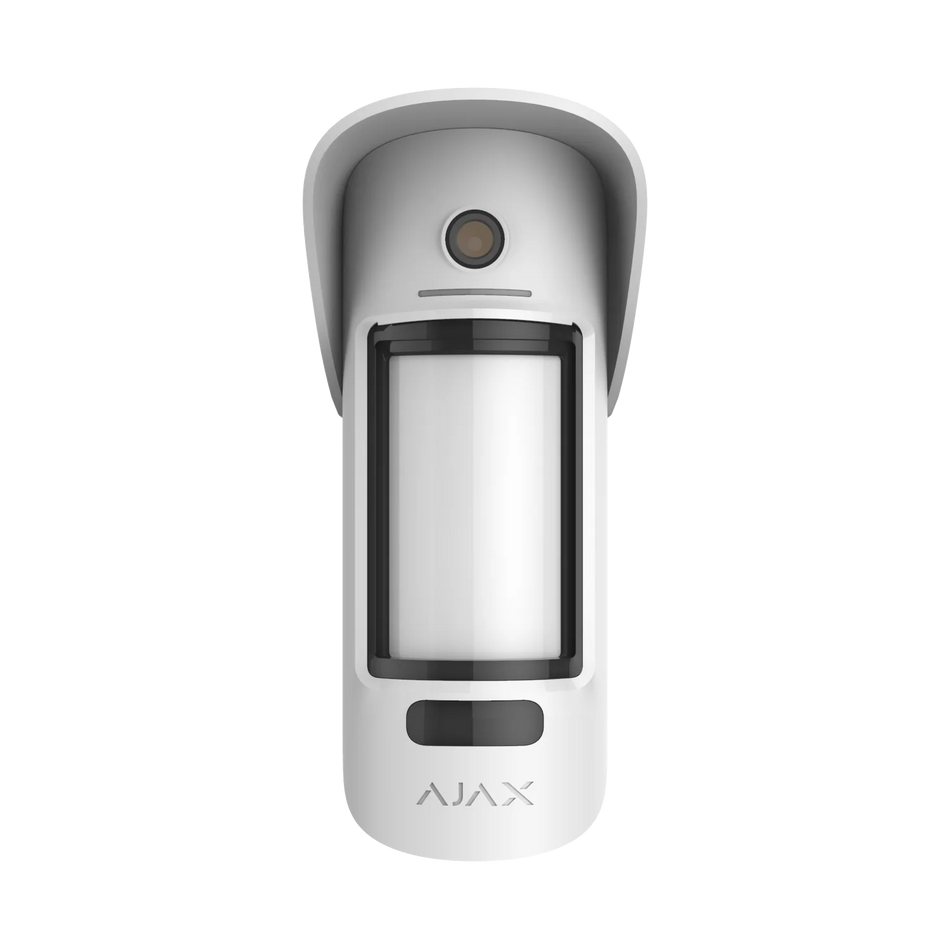 AJAX 45854 Outdoor Motion Cam (PHOD) White Wireless Pet Immune PIR Detector with Photo on Demand 15mtr Range