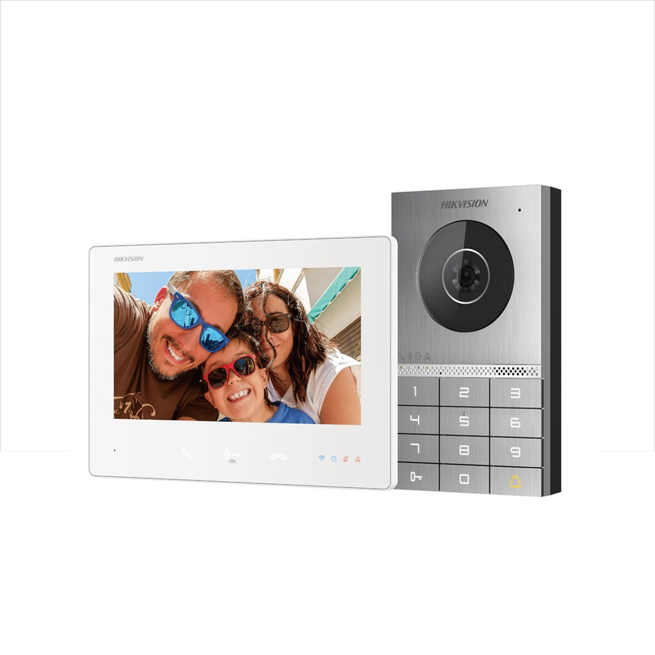 Hikvision DS-KIS708EY 2 Wire 2MP Villa Intercom Kit with Integrated Keypad