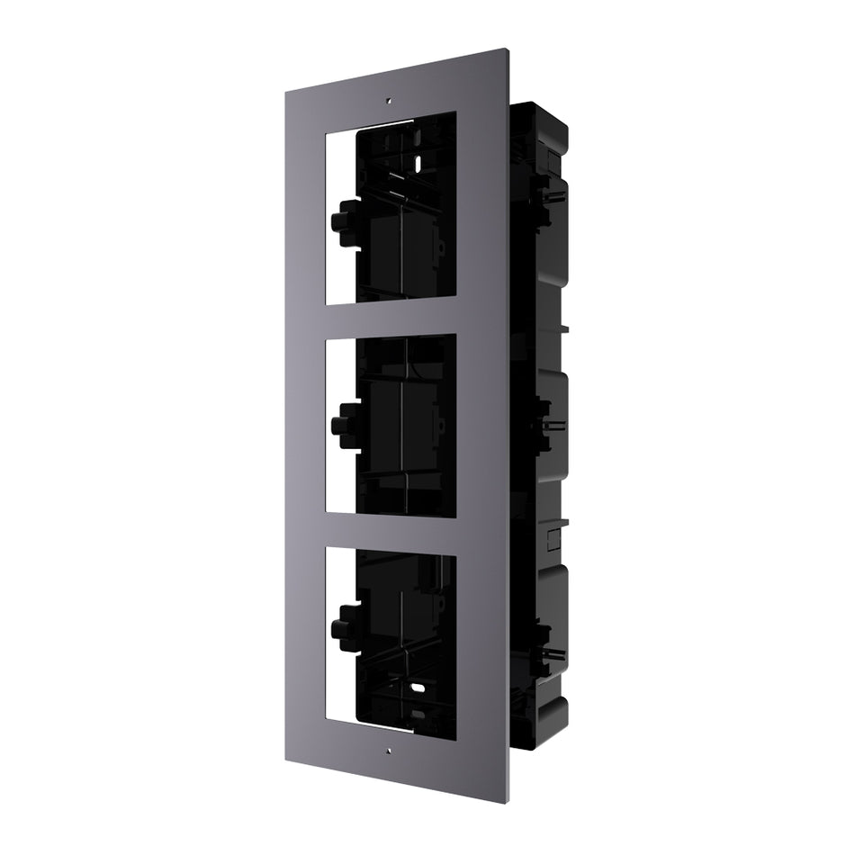 Hikvision DS-KD-ACF3 Door Station Flush Mount Gang Box - Supports 3 Modules