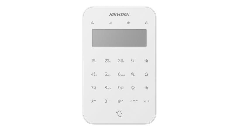 Hikvision DS-PK1-LT-WB AX Pro Wireless Keypad with LCD Screen & Tag Reader