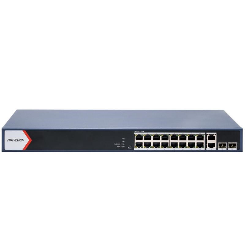 Hikvision DS-3E1520P-EI 16 Port Managed Switch 10/100 with 2 x 1GB Uplinks & 2 x SFP