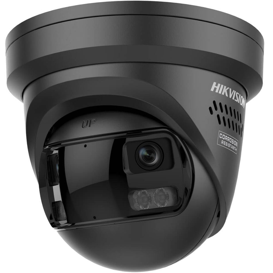 Hikvision DS-2CD2387G3P-LIS2UY/SL ColorVu 3.0 8MP AcuSeek Panoramic 180 Turret Camera 2.8mm Lens Black