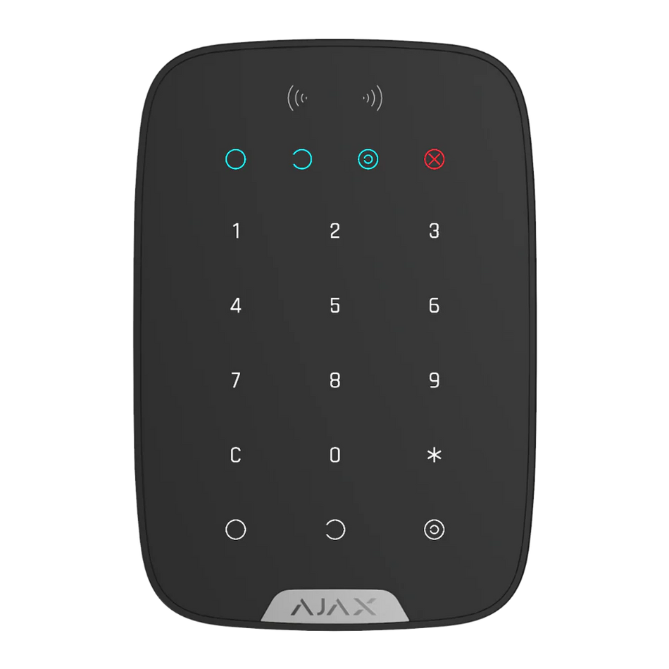 AJAX 30645 Black Keypad PLUS with Card Reader