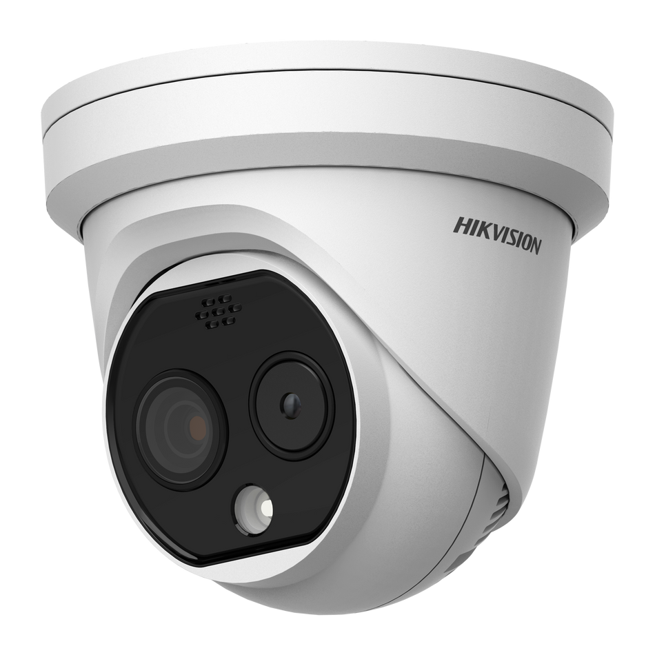 Hikvision DS-2TD1228-3/QA Bi-spectrum Thermography Thermal & Optical Network Turret Camera 4MP Optical 3.6mm Lens