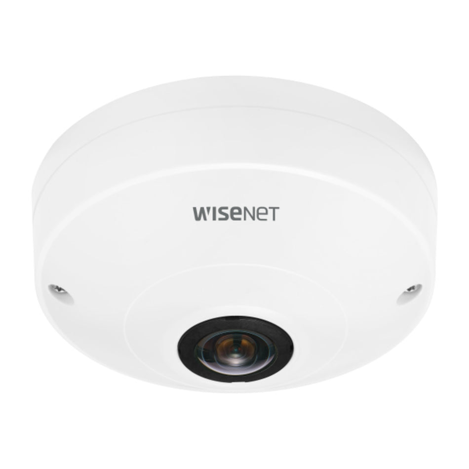 Hanwha QNF-C9010 Wisenet Q-AI 12MP Indoor Fisheye Camera 1.76mm Lens