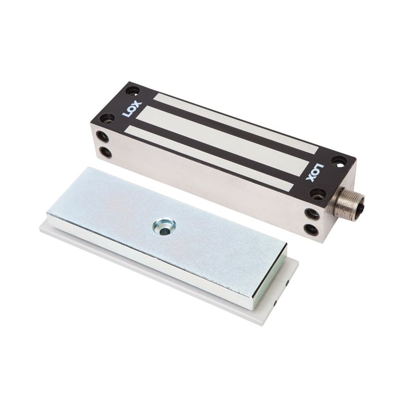LOX EM5000 Electro Magnetic Lock, 630kg, Monitored, Weather, 12/24V DC