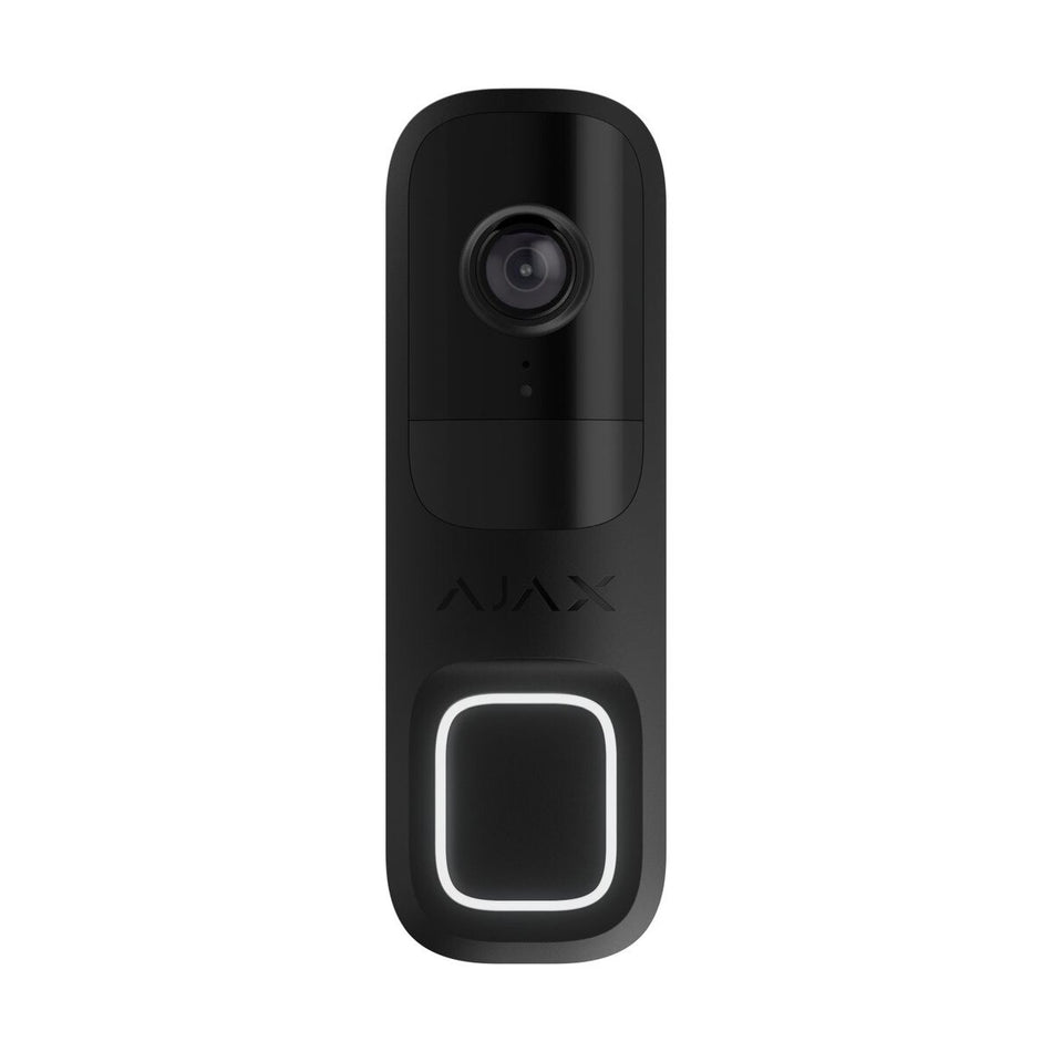 AJAX Video DoorBell Black with built-in AI & PIR sensor. 12-24VDC WiFi