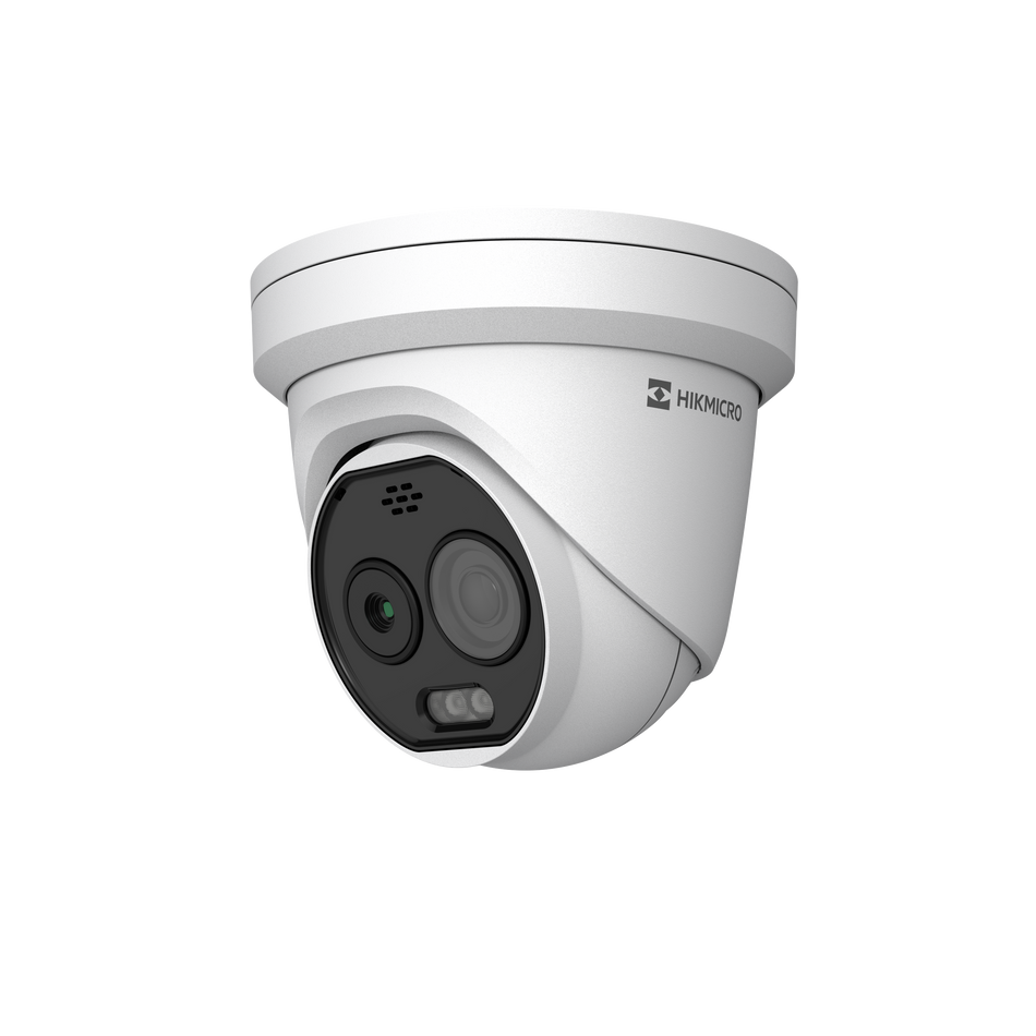 Hikvision HM-TD1228T-2/G1/T3A Bi-spectrum Thermography Thermal & Optical Network Turret Camera 5MP Optical 2mm Lens