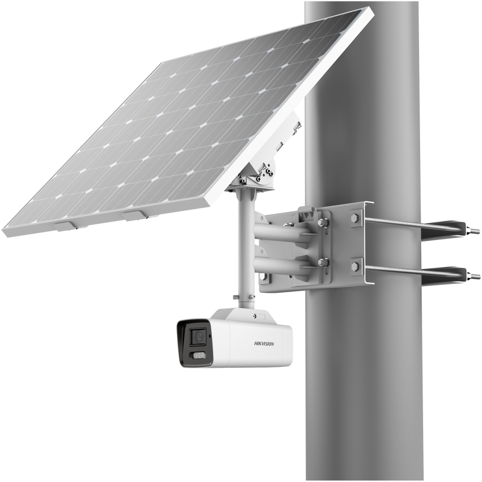 Hikvision DS-2XS6A87G1-LS/C36S80 4K ColorVu Fixed Bullet 2.8mm Lens Solar 4G Camera Kit