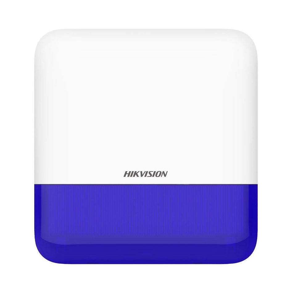 Hikvision DS-PS1-E-WB AX Pro Wireless Outdoor Siren, Blue Light