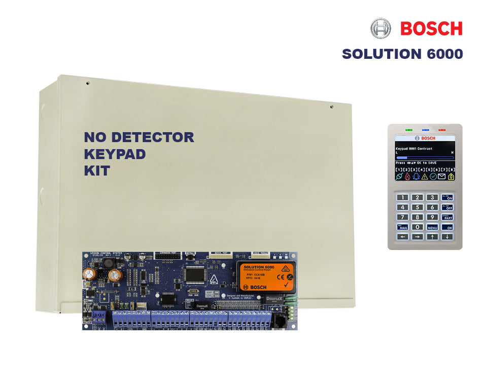 Bosch 6000 Alarm Kit, Keypad, Siren Kit, Plug Pack & Battery
