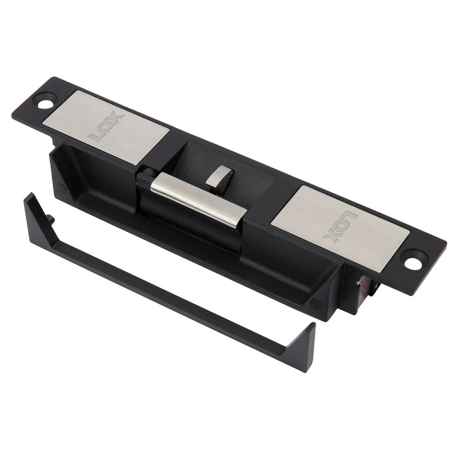 LOX ES20M High Security Electric Strike, Aus.FP, Monitored, PTL/PTO, 12/30VDC