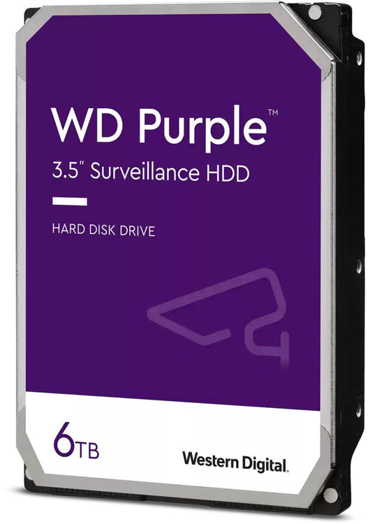 Western Digital 6TB 3.5" SATA 6Gb/s Purple HDD WD64PURZ