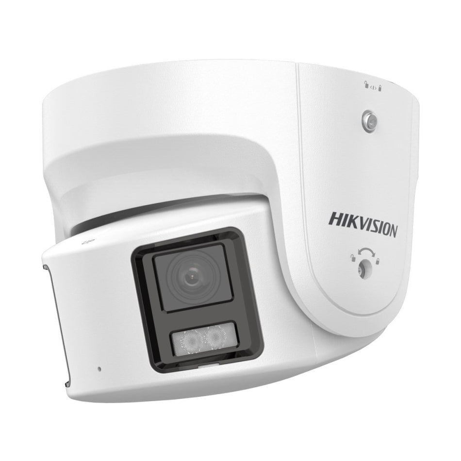 Hikvision DS-2CD2387G2P-LSU/SL 8MP Panoramic LiveGuard ColorVu Turret Camera 4mm Dual Lens