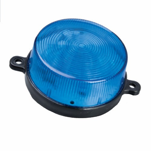 LED Security Strobe, 12V DC, 2-Tab Mounting, Blue