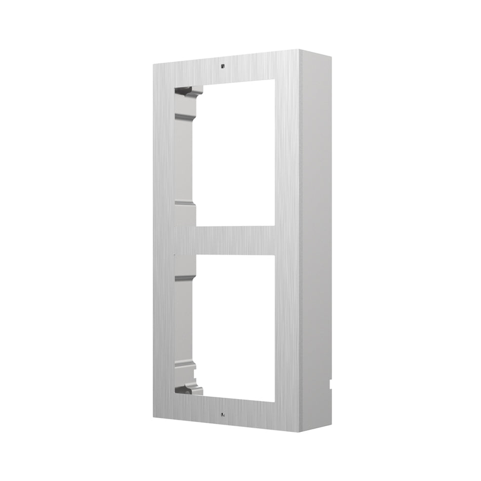 Hikvision DS-KD-ACW2S Stainless Steel Door Station Surface Mount Gang Box - 2 Module