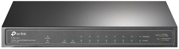TP-Link TL-SG1210P 10 Port Gigabit Desktop/Rackmount Switch with 8-Port PoE+
