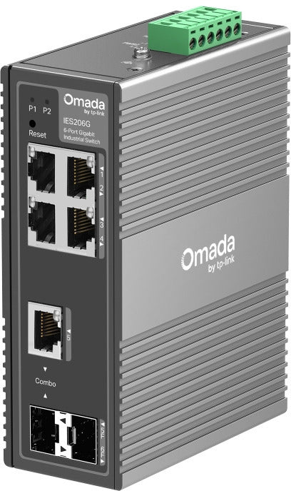 4-Port TP-Link Omada IES206G Gigabit Industrial Managed Switch 12VDC (9.6~60V)