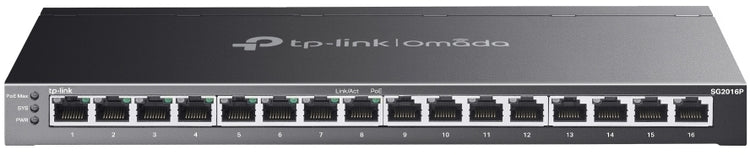 TP-Link SG2016P 16 Port Omada Gigabit Smart Switch with 8-Port PoE+