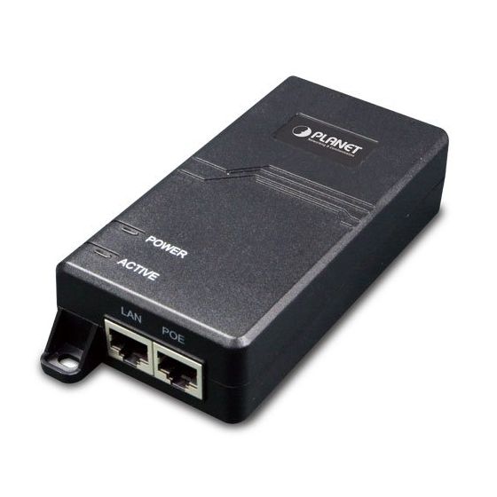 Planet Single Port Ultra PoE Injector, 10/100/1000Mbps, 60W