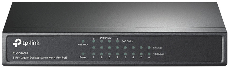 TP-Link TL-SG1008P 8 Port Gigabit Network Switch with 4 Port PoE